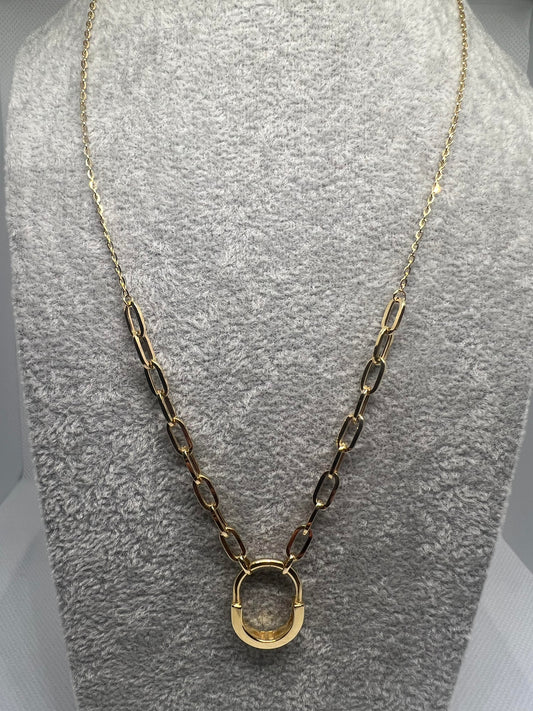 16-17 Inches Gold Necklace - 18K Dubai Gold