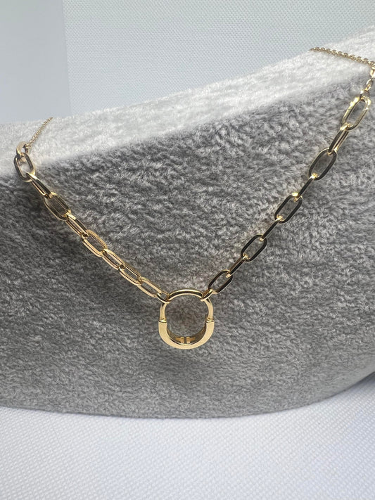 16-17 Inches Gold Necklace - 18K Dubai Gold