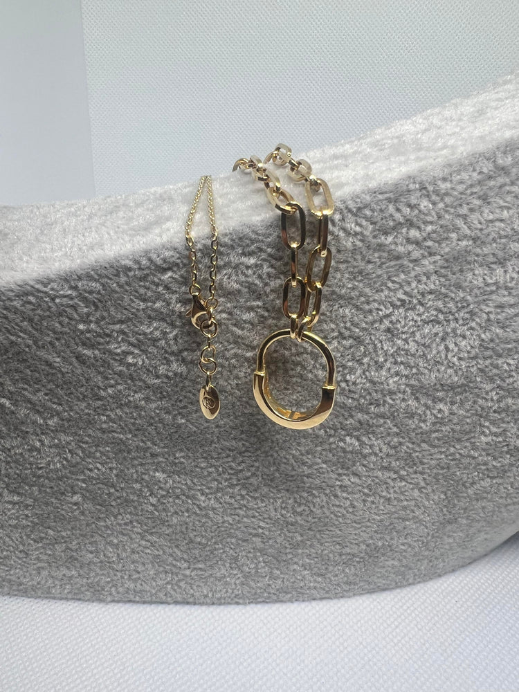 16-17 Inches Gold Necklace - 18K Dubai Gold