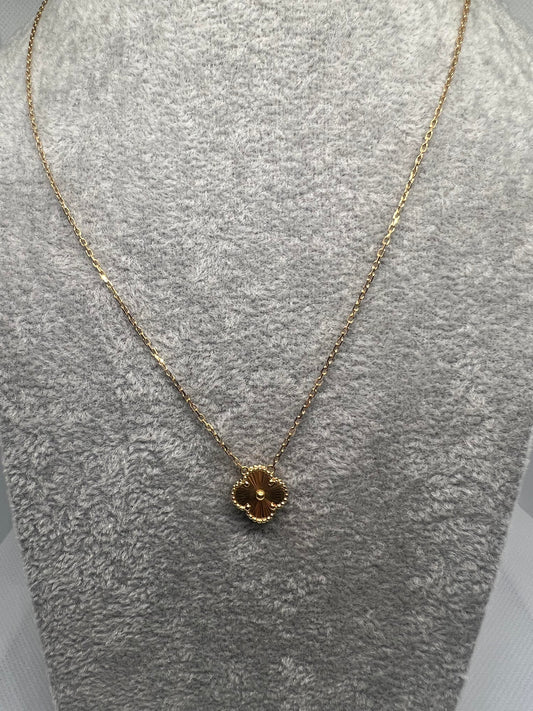 16 inches Gold VCA Inspired Attached Necklace