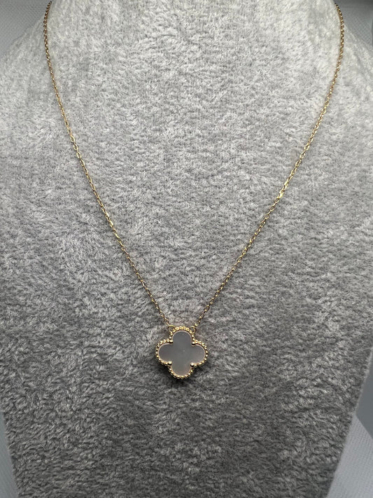 17-18 inches VCA MOP Inspired Attached Necklace