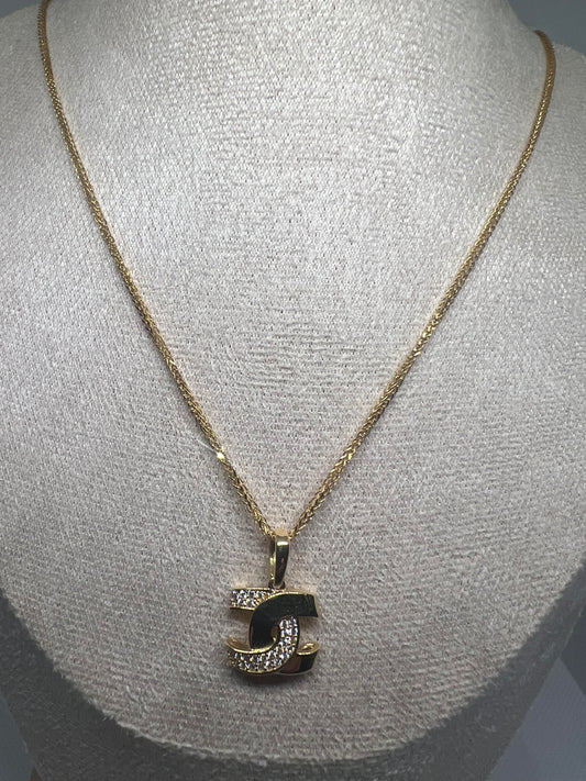 20 Inches Foxtail Chain with Pendant