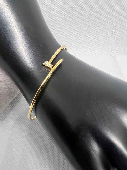 Cartier Inspired Bangle 18K Gold - S17