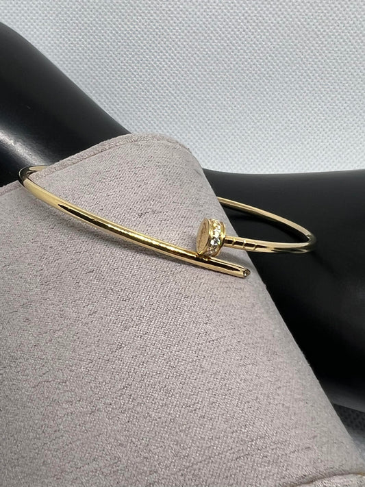 Cartier Inspired Bangle 18K Gold - S17
